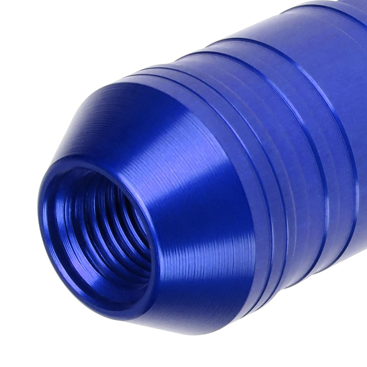 Aluminum Lug Nuts Open End 70mm M12x1.25 20pc Set with Key Blue