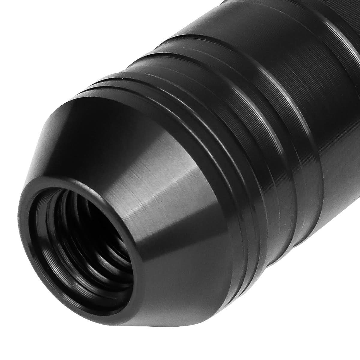 70MM Open-End Aluminum Lug Nuts M12x1.5 20PC Set with Adapter Black