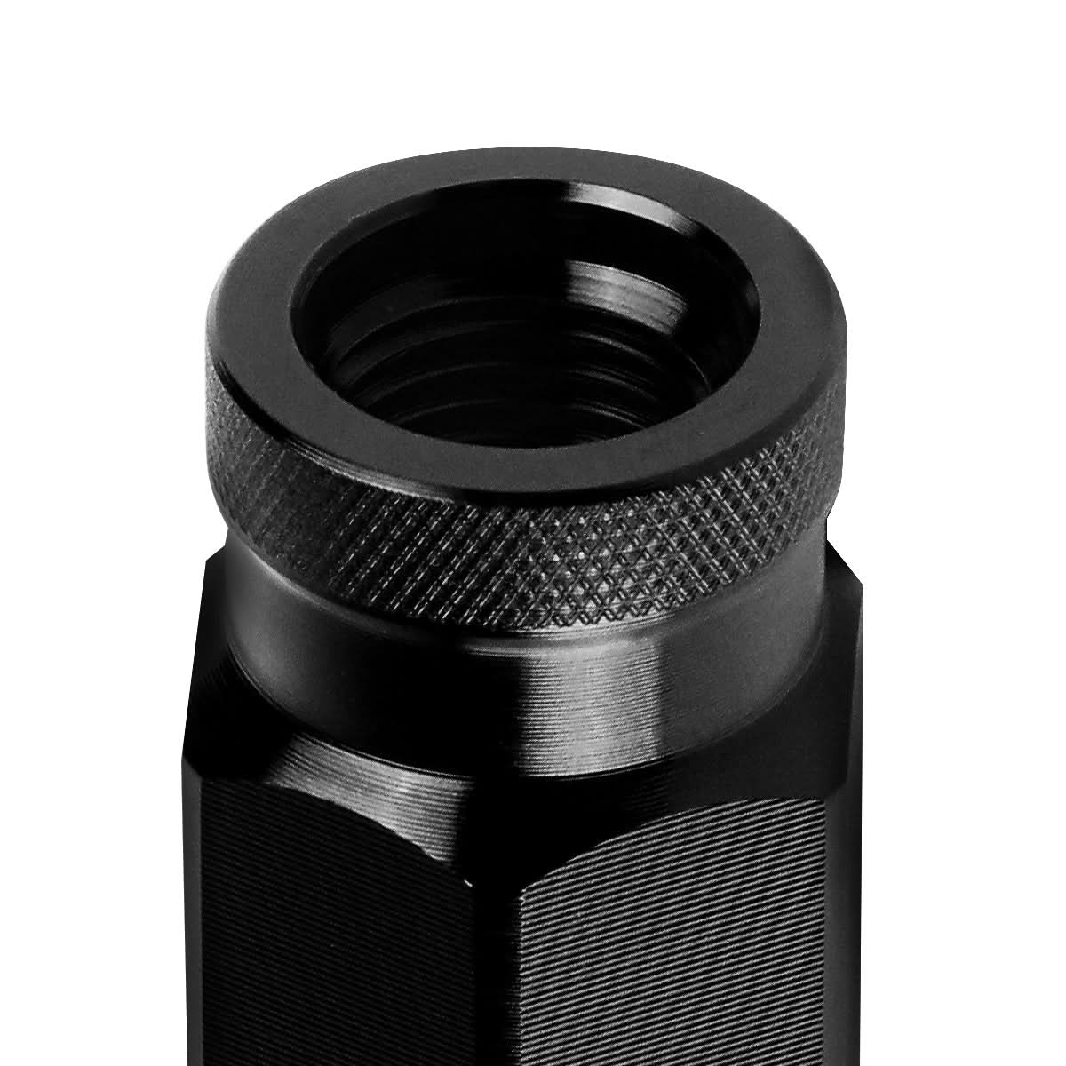 Universal Aluminum Lug Nuts Open End 60MM M12x1.25 20PC Kit w/ Adapter