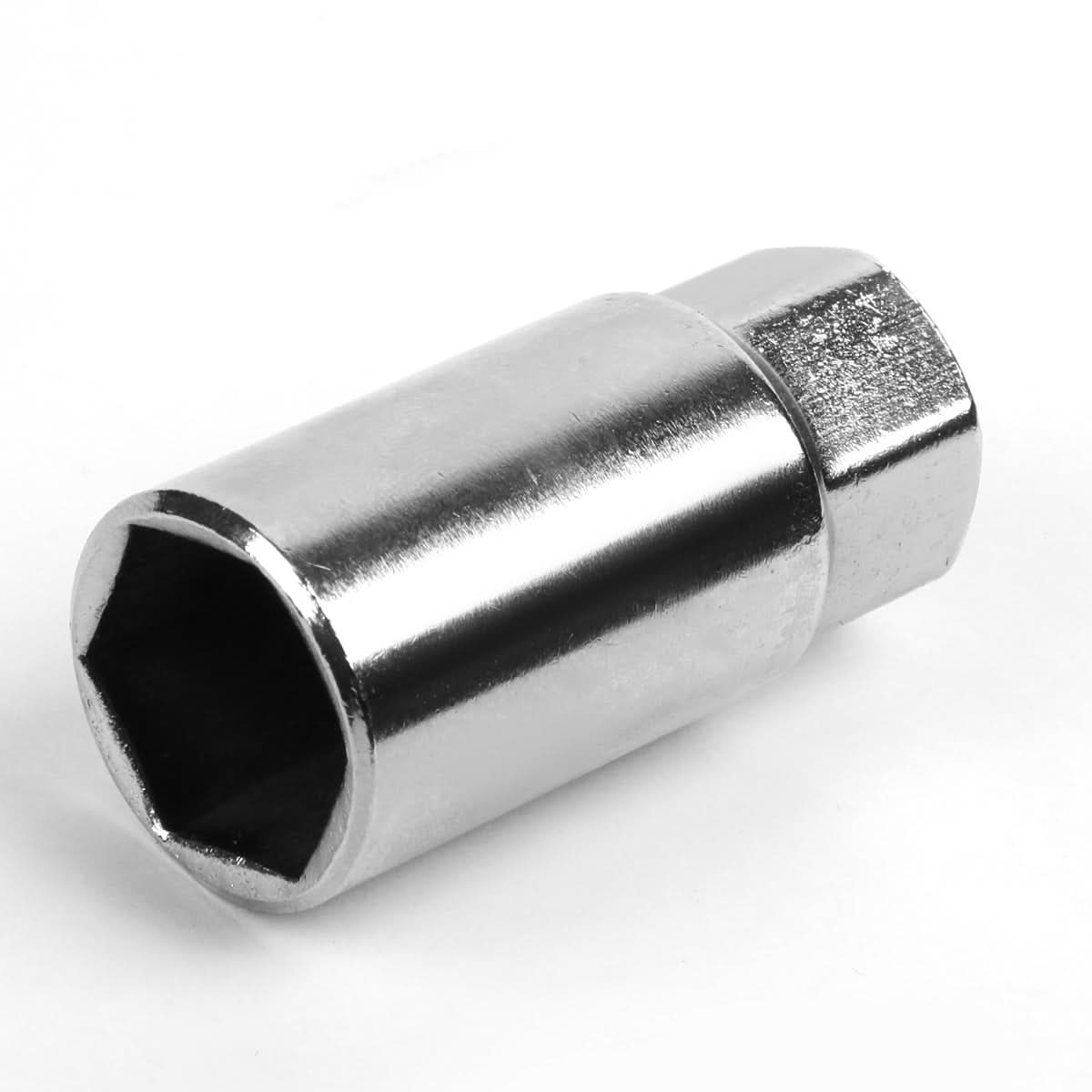 Aluminum Lug Nuts 50mm Open End M12x1.5 Thread 20pc Set with Adapter