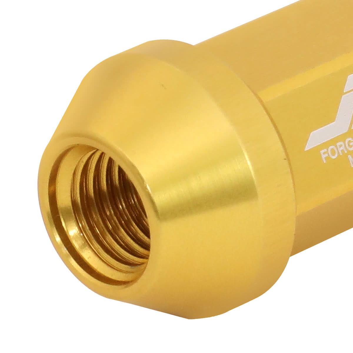 Universal Aluminum Open-End Lug Nuts 50MM M12X1.5 20PCS Gold