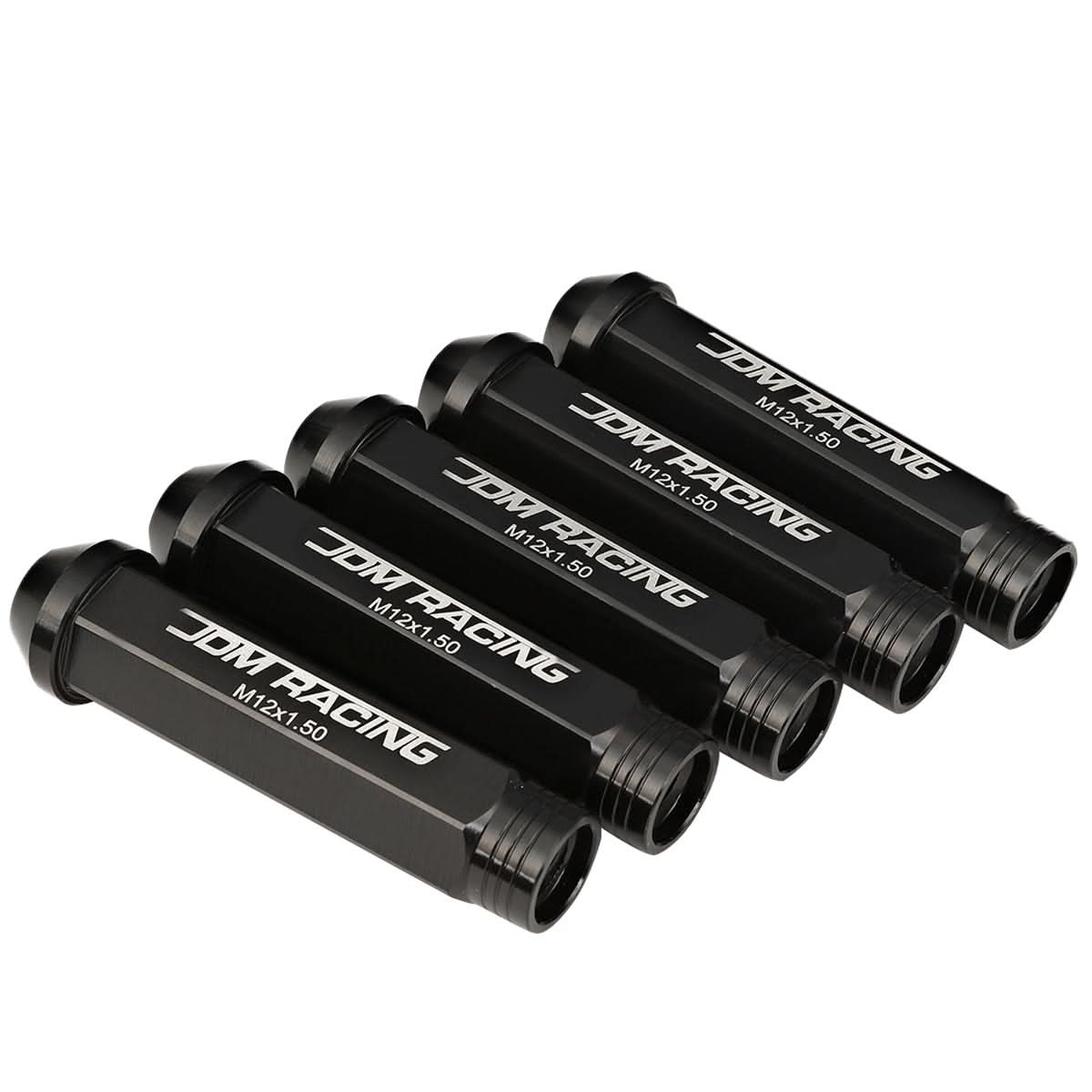 Acorn Style Extended Lug Nuts M12 x 1.5 20pc Set Aluminum