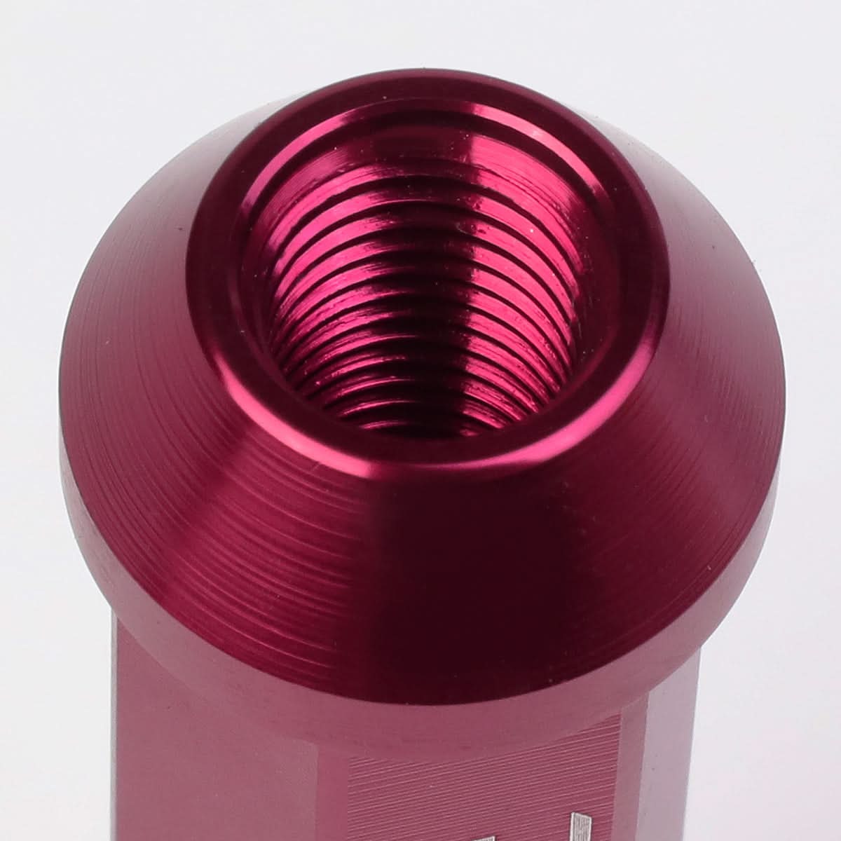 Aluminum Acorn Style Extended Lug Nuts M12x1.5 Pink 20pc Set
