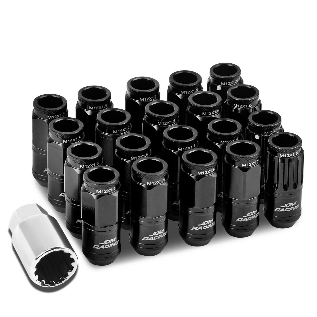 M12 x 1.5 Acorn Style Lug Nuts Set - Aluminum
