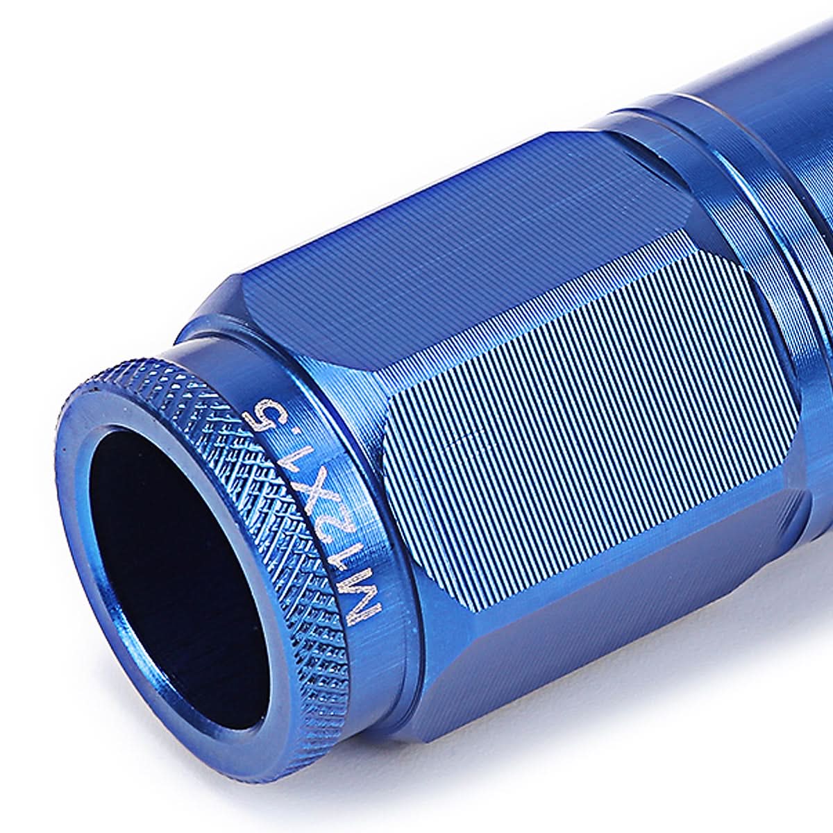 M12 x 1.5 Acorn Style Lug Nuts with Locks - Aluminum Blue