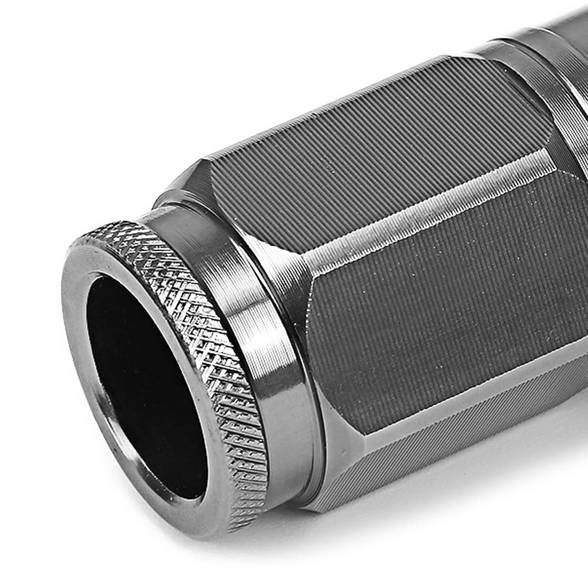 M12 x 1.5 Acorn Style Lug Nuts - Aluminum Gun Metal 16pc + 4 Locks