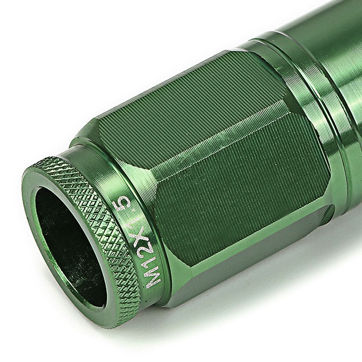 M12 x 1.5 Acorn Style Lug Nuts Set with Locks - Aluminum Green