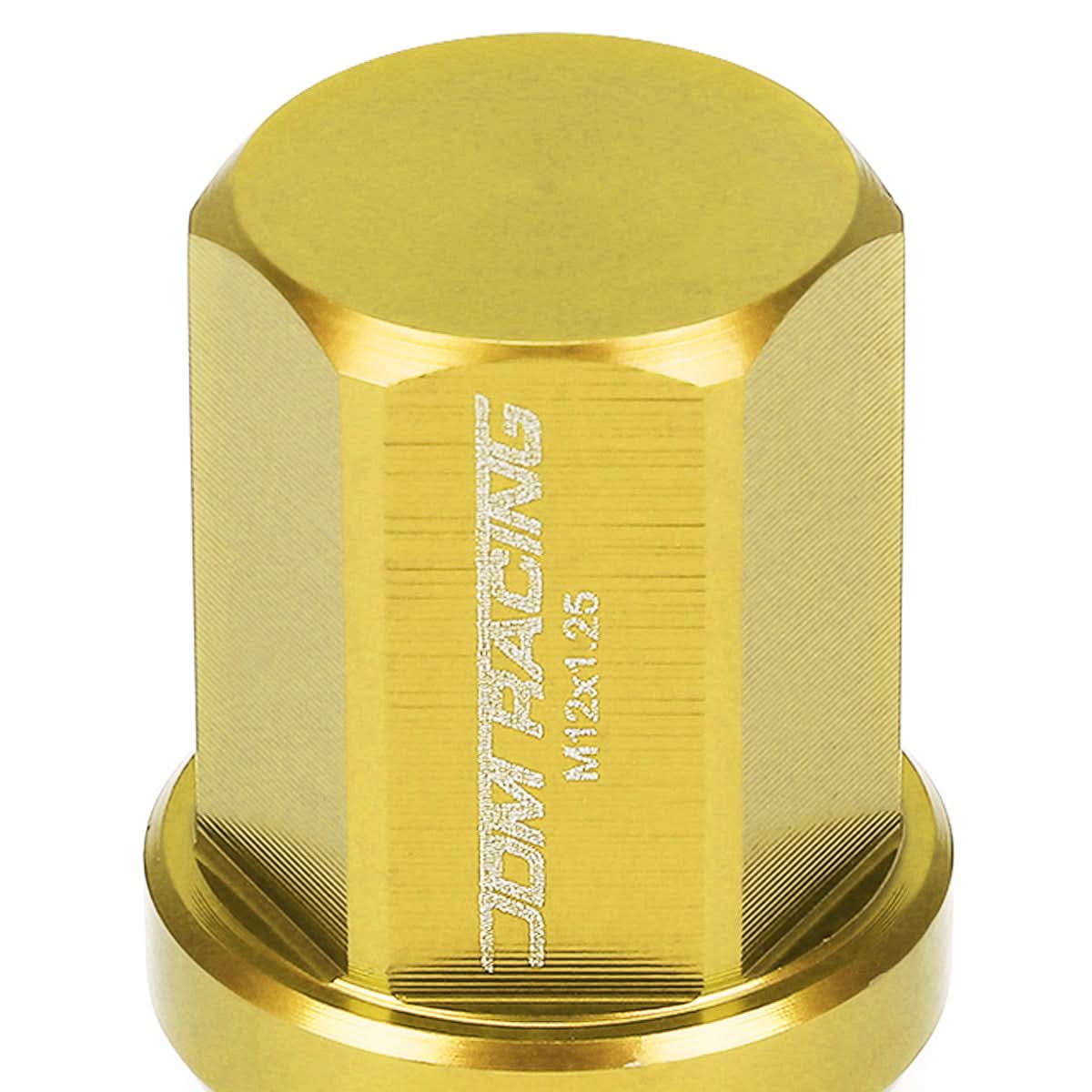 Universal Aluminum M12x1.25 Acorn Style Lug Nuts 20pc Set - Gold