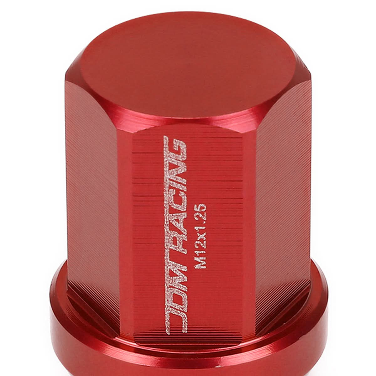 M12 X 1.25 Aluminum Lug Nuts - Acorn Style - Red - 20PCS