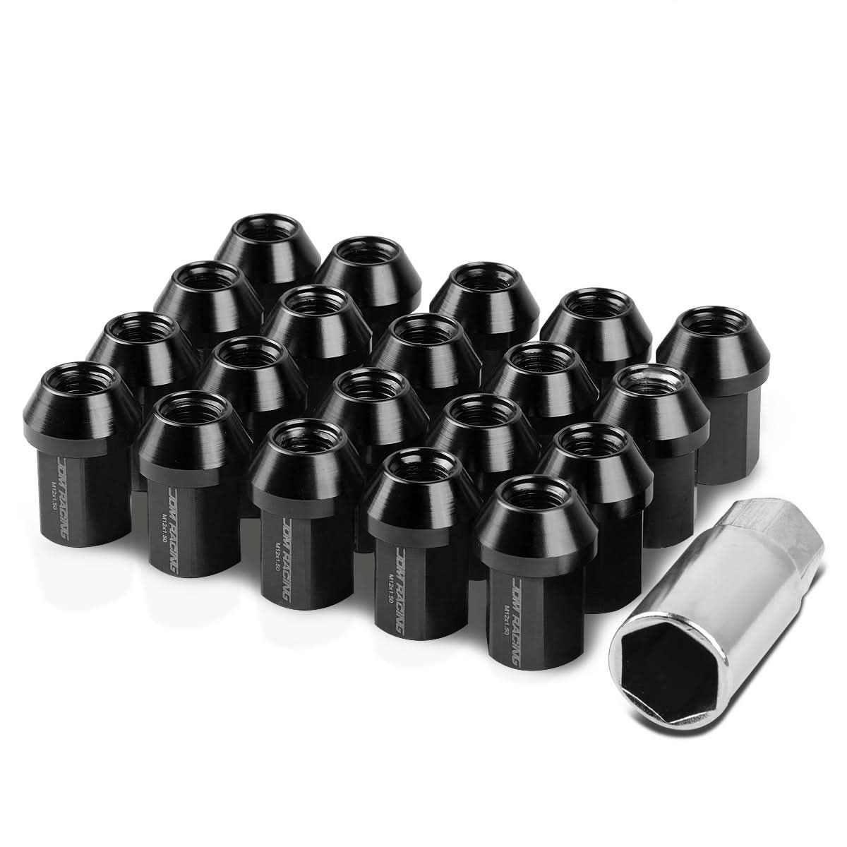 M12 x 1.5 Acorn Style Lug Nuts 20pc Set - Aluminum