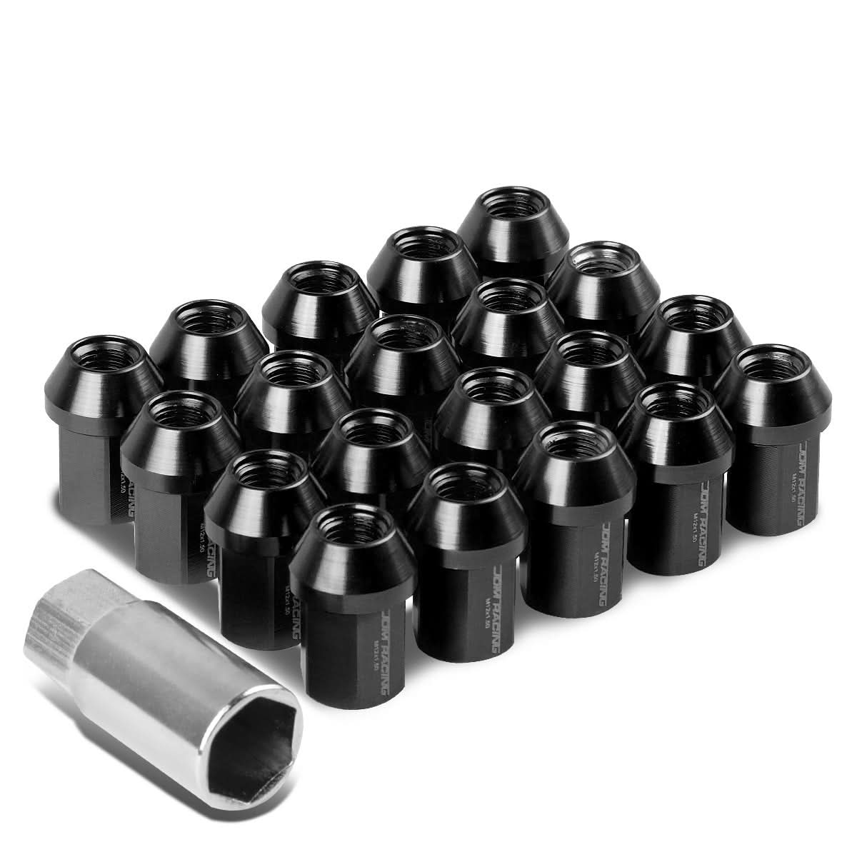 M12 x 1.5 Acorn Style Lug Nuts 20pc Set - Aluminum