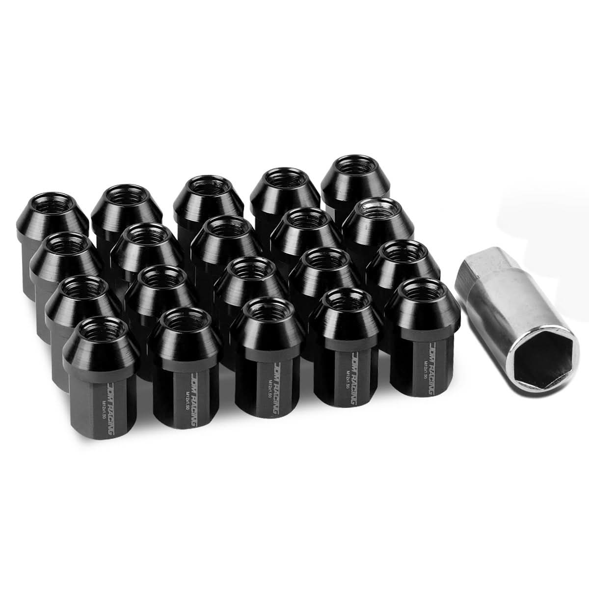 M12 x 1.5 Acorn Style Lug Nuts 20pc Set - Aluminum