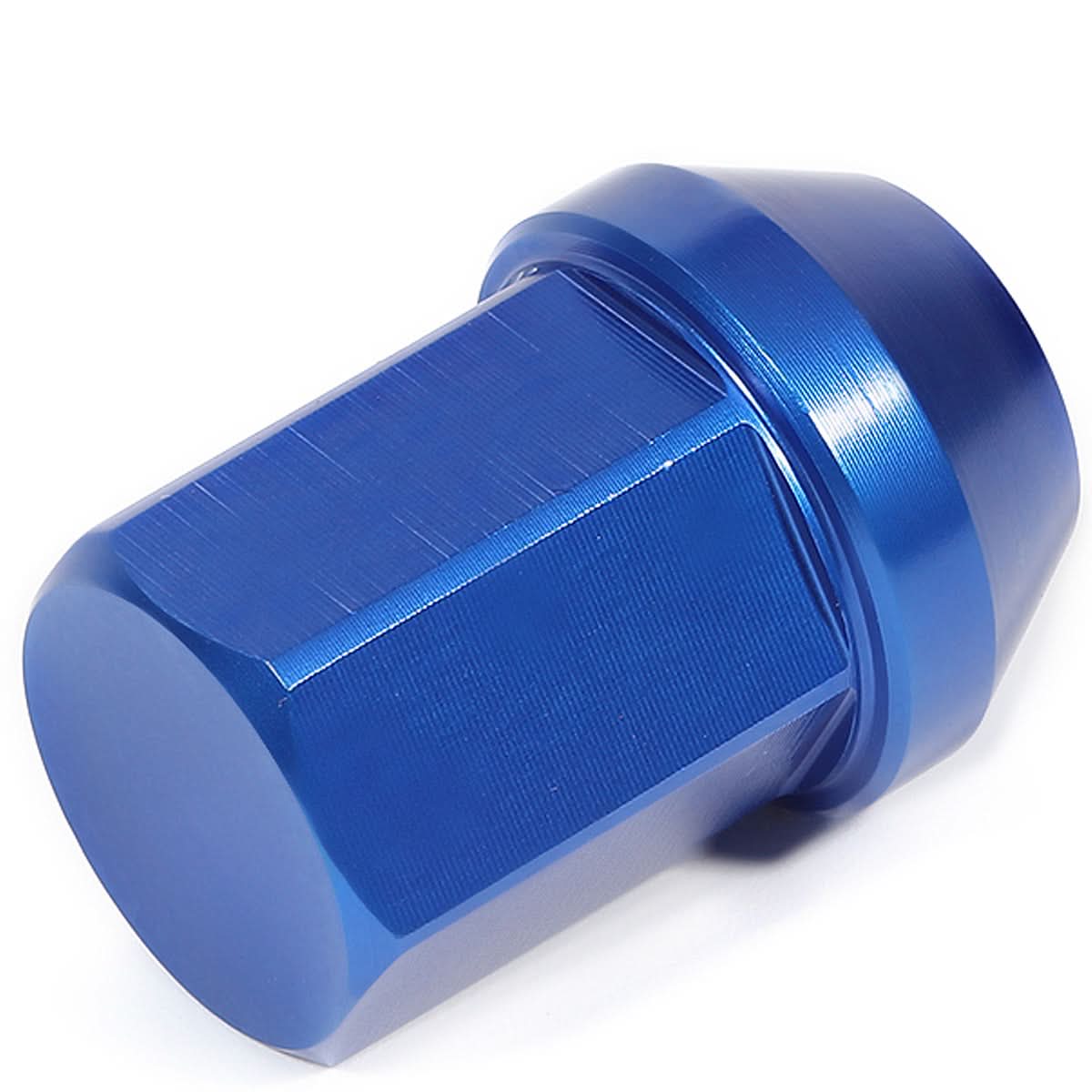 Aluminum Acorn Lug Nuts M12x1.5 Blue 20pc Set with Adapter