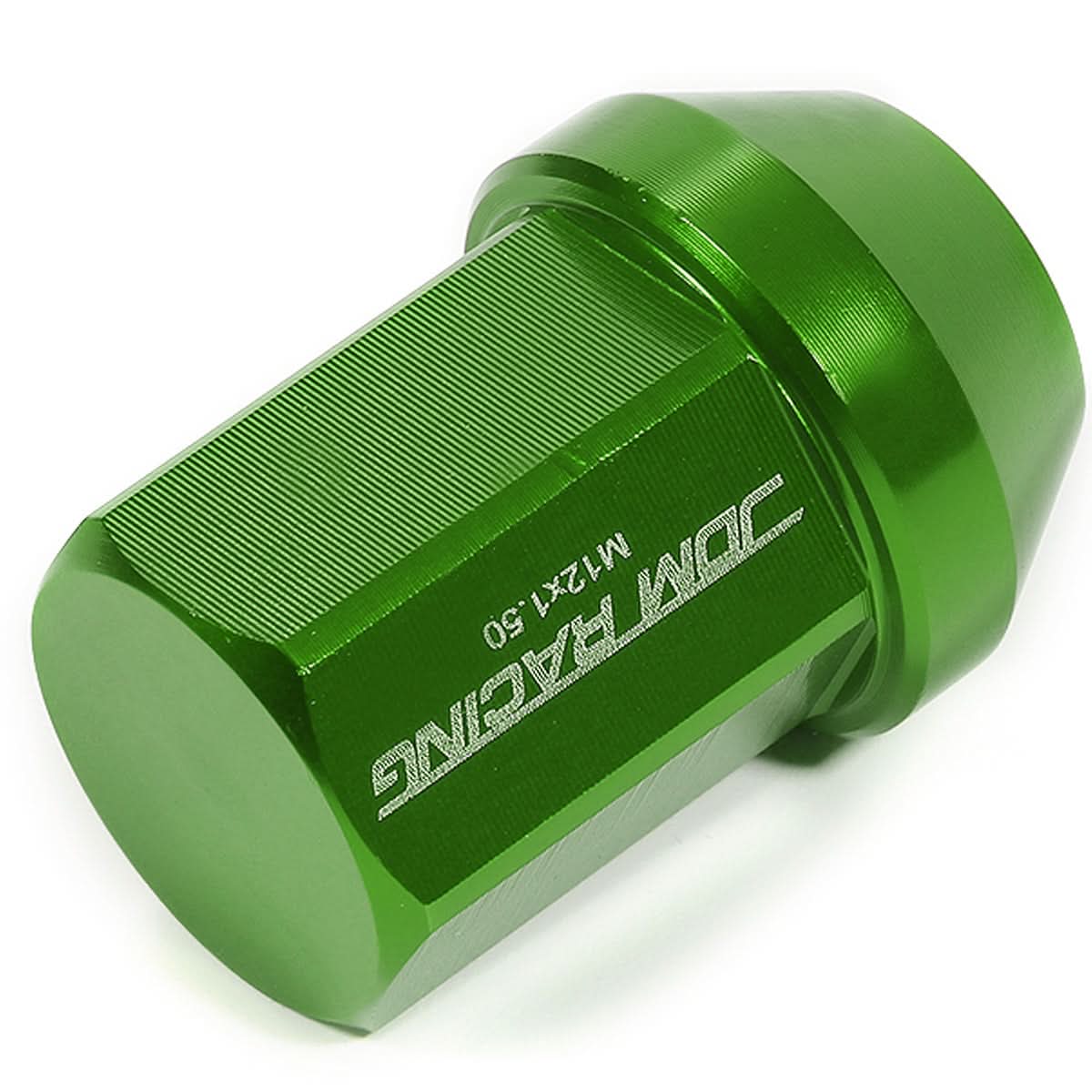 Acorn Style Lug Nuts M12 x 1.5 Green Aluminum 20pc Set