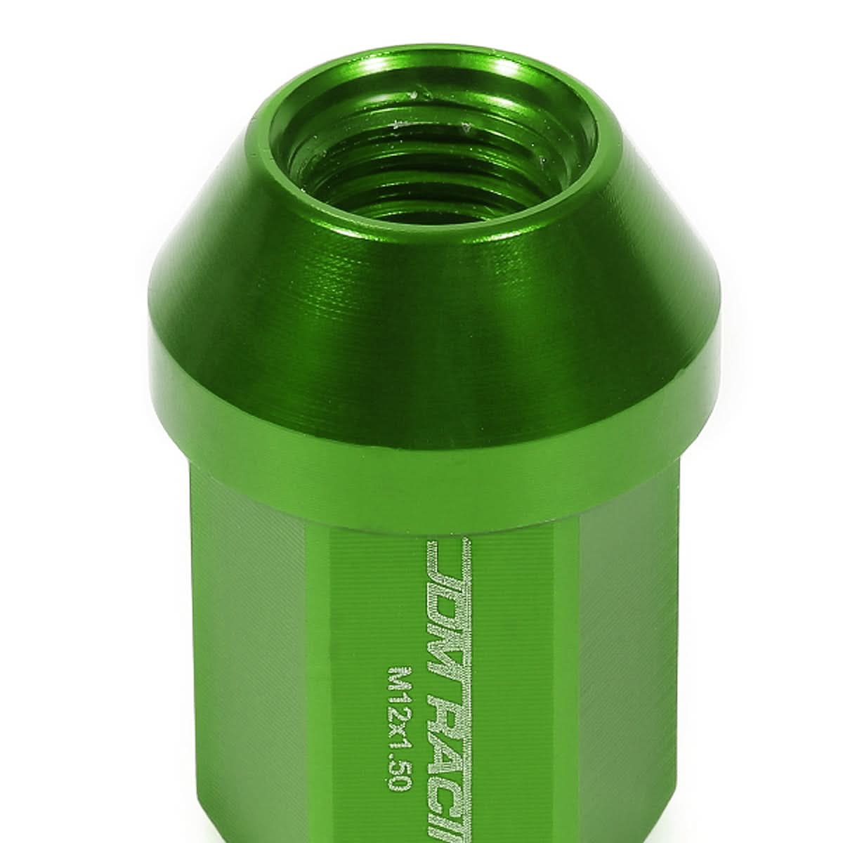 Acorn Style Lug Nuts M12 x 1.5 Green Aluminum 20pc Set