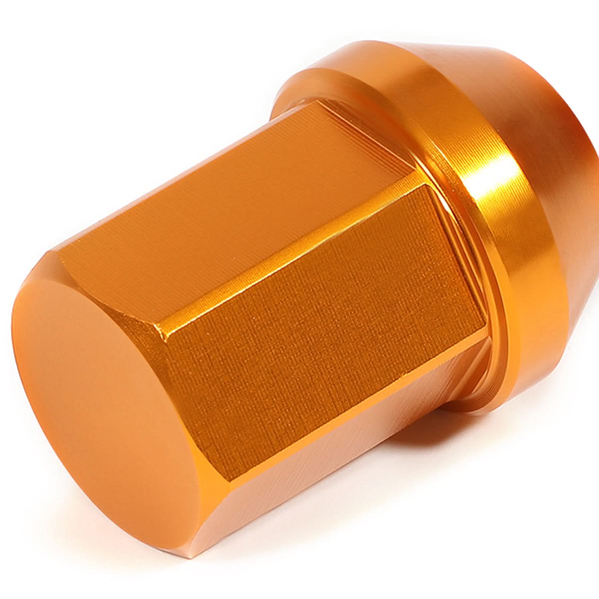 M12 x 1.5 Acorn Style Lug Nuts - Aluminum Orange 20pc Set