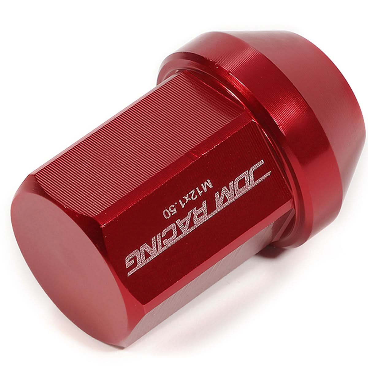 M12 x 1.5 Acorn Style Aluminum Lug Nuts - 35mm Red 20pc Set