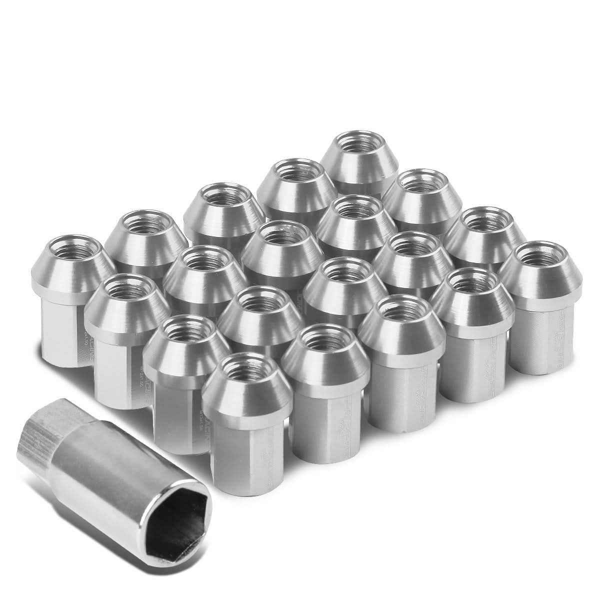 M12 x 1.5 Acorn Style Lug Nuts 20pc Set - Aluminum