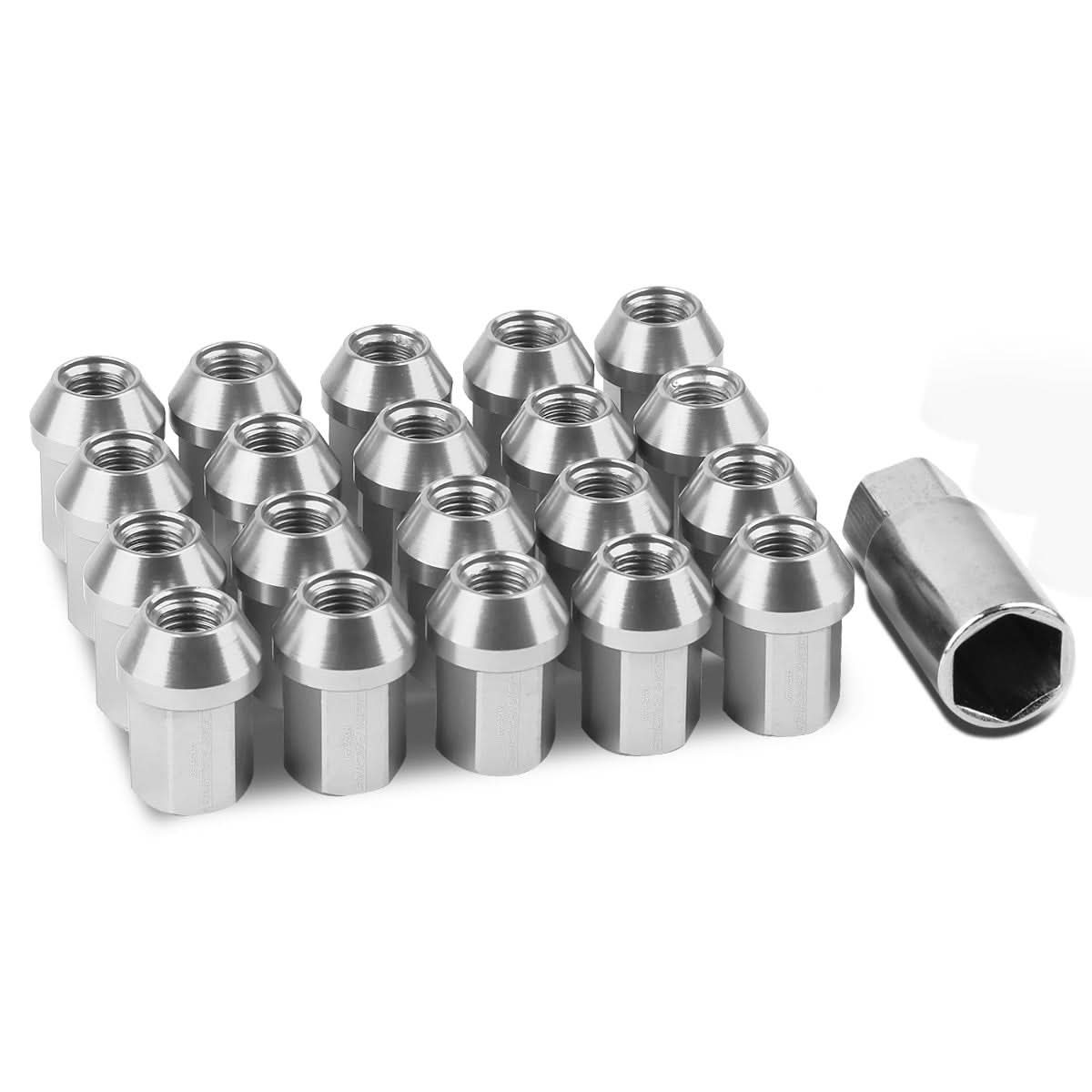M12 x 1.5 Acorn Style Lug Nuts 20pc Set - Aluminum