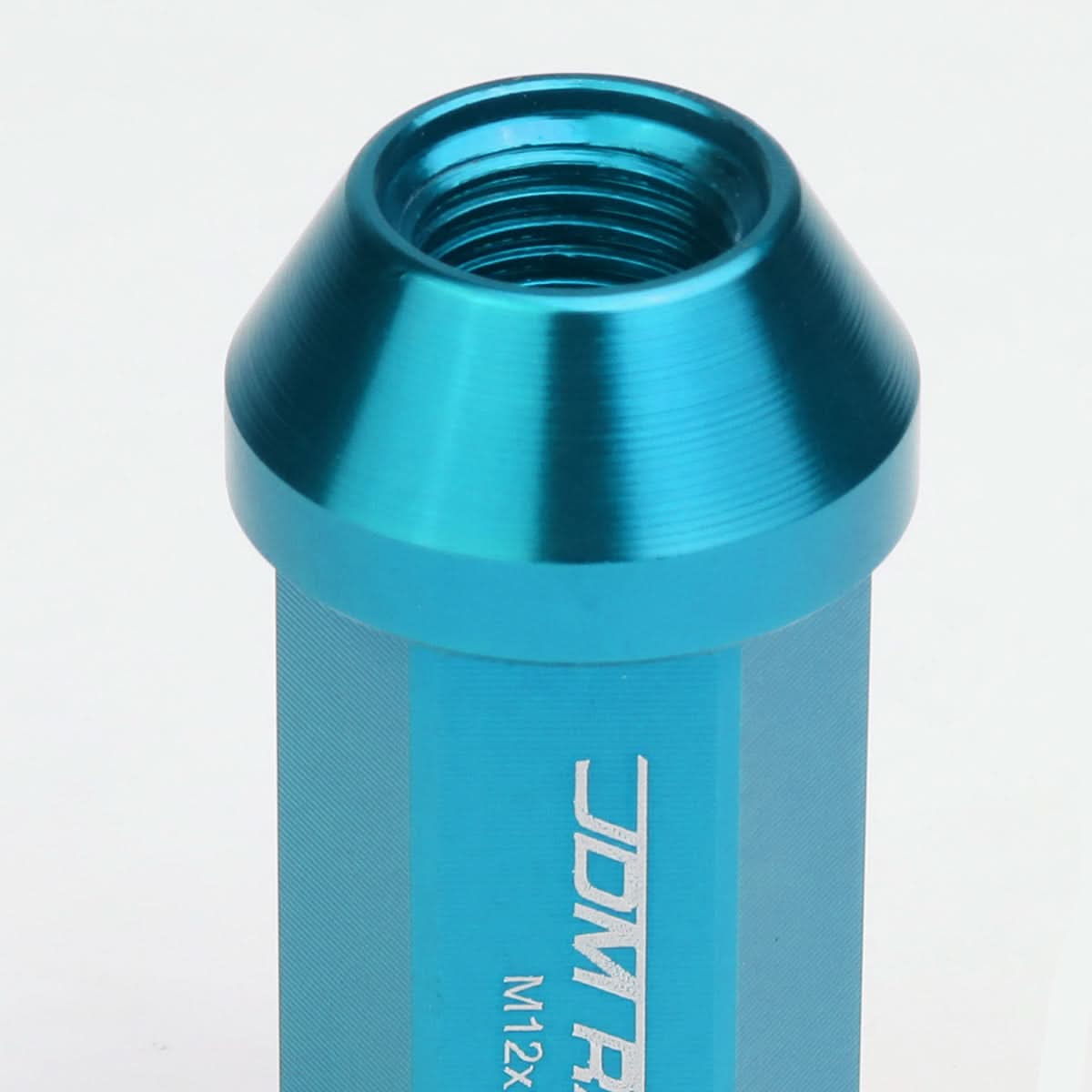 Universal Acorn Style Extended Aluminum Lug Nuts M12x1.25 20pc Light Blue