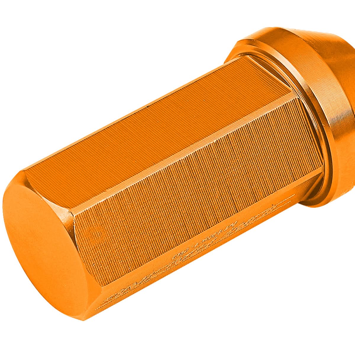 Aluminum Lug Nuts M12 x 1.5 Acorn Style Extended Orange 20pc Set