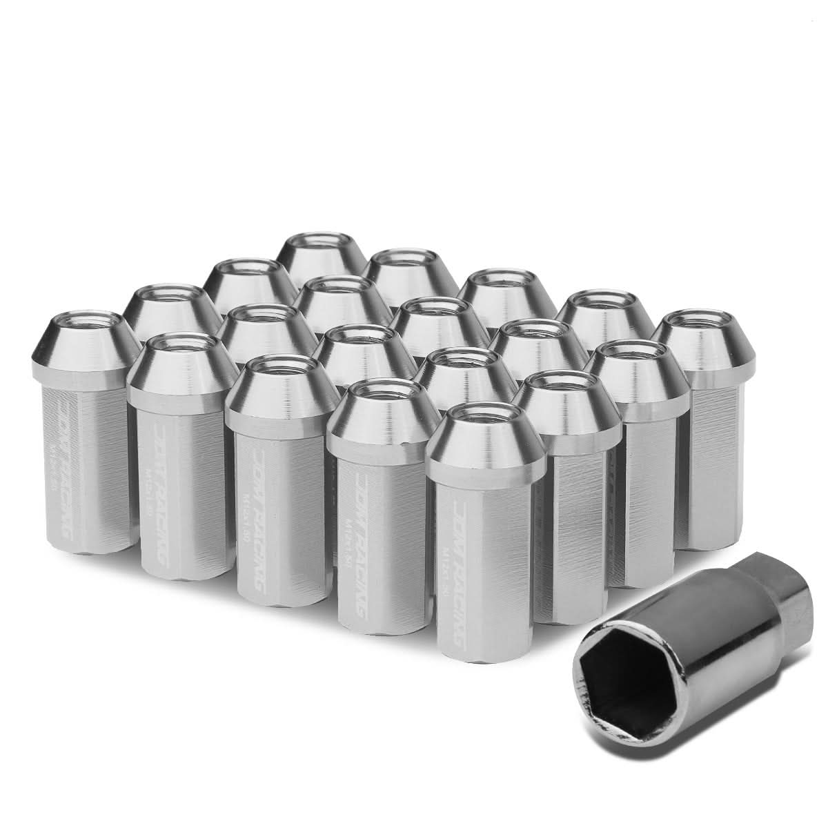 M12 x 1.5 Acorn Style Extended Lug Nuts - Aluminum 20pc Set