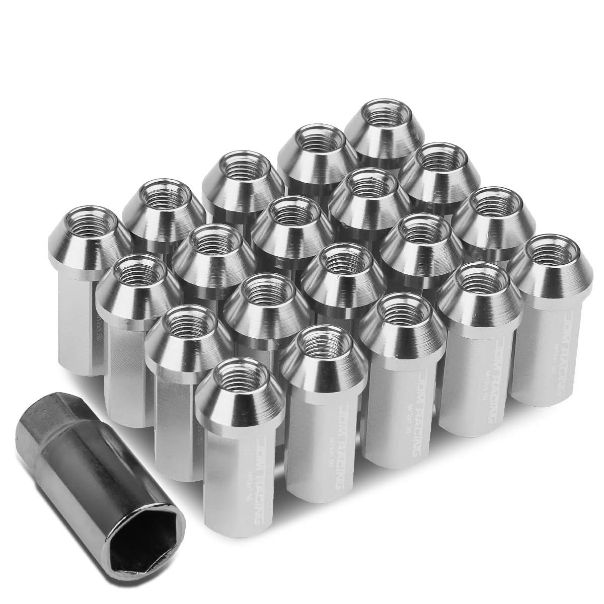 M12 x 1.5 Acorn Style Extended Lug Nuts - Aluminum 20pc Set