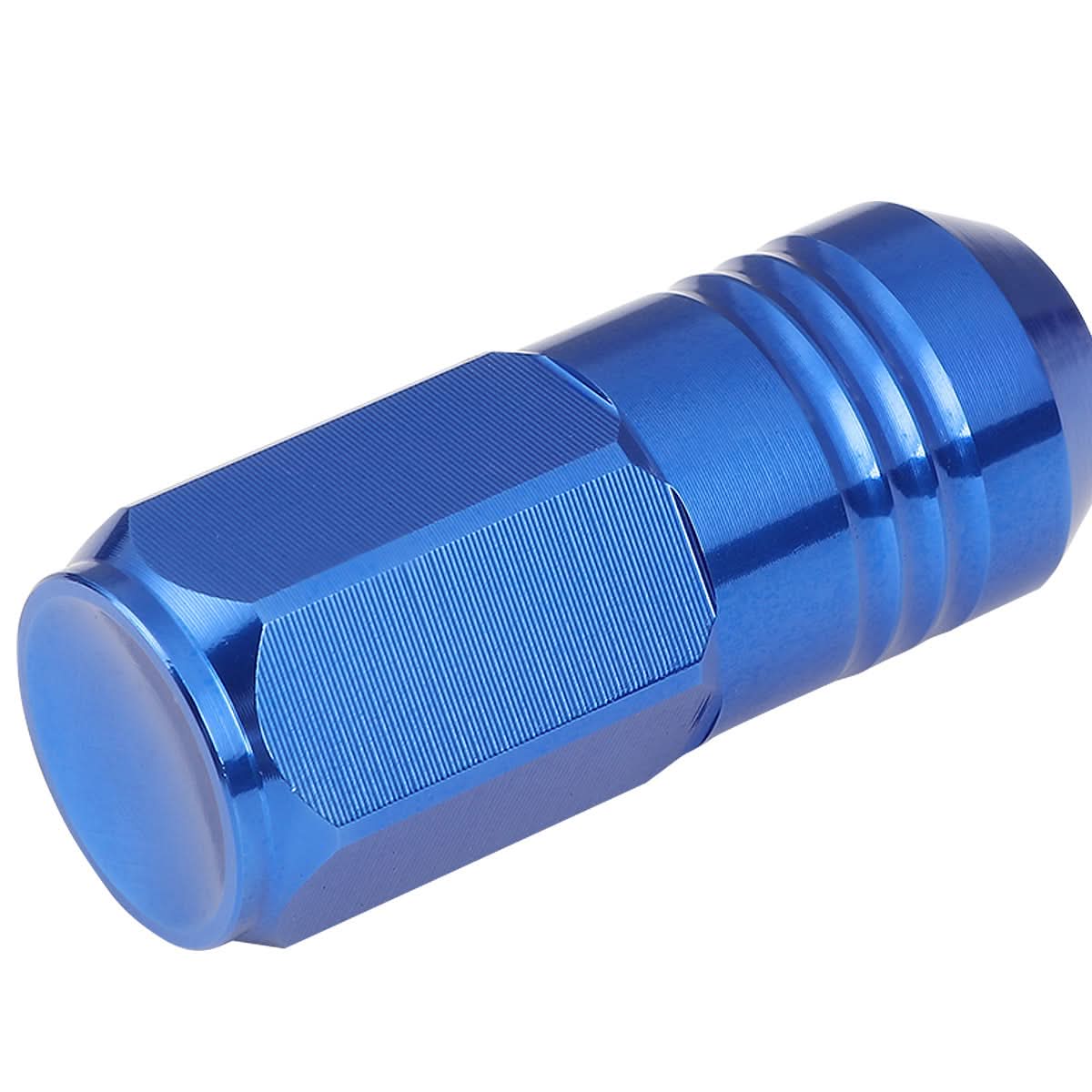 M12 x 1.25 Extended Grooved Shank Lug Nuts 20pc Set - Aluminum