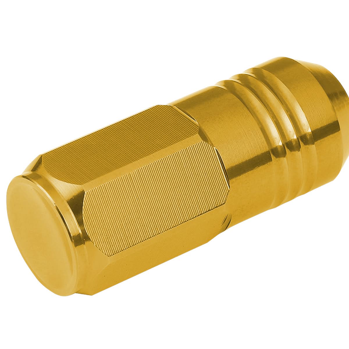 M12 x 1.25 Extended Grooved Shank Lug Nuts 20pc Set Aluminum
