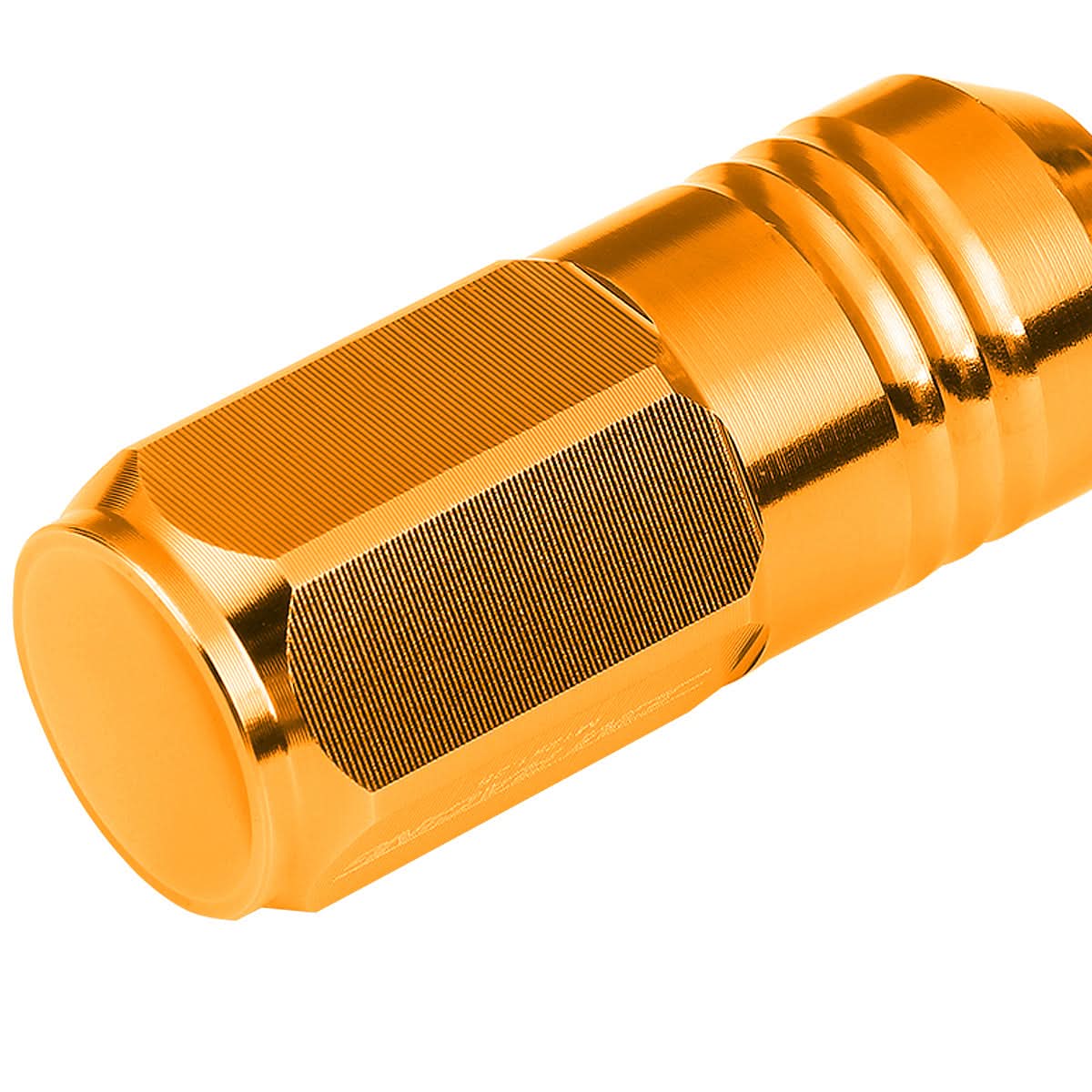 M12 x 1.25 Extended Grooved Shank Lug Nuts - 20 Piece Set Aluminum