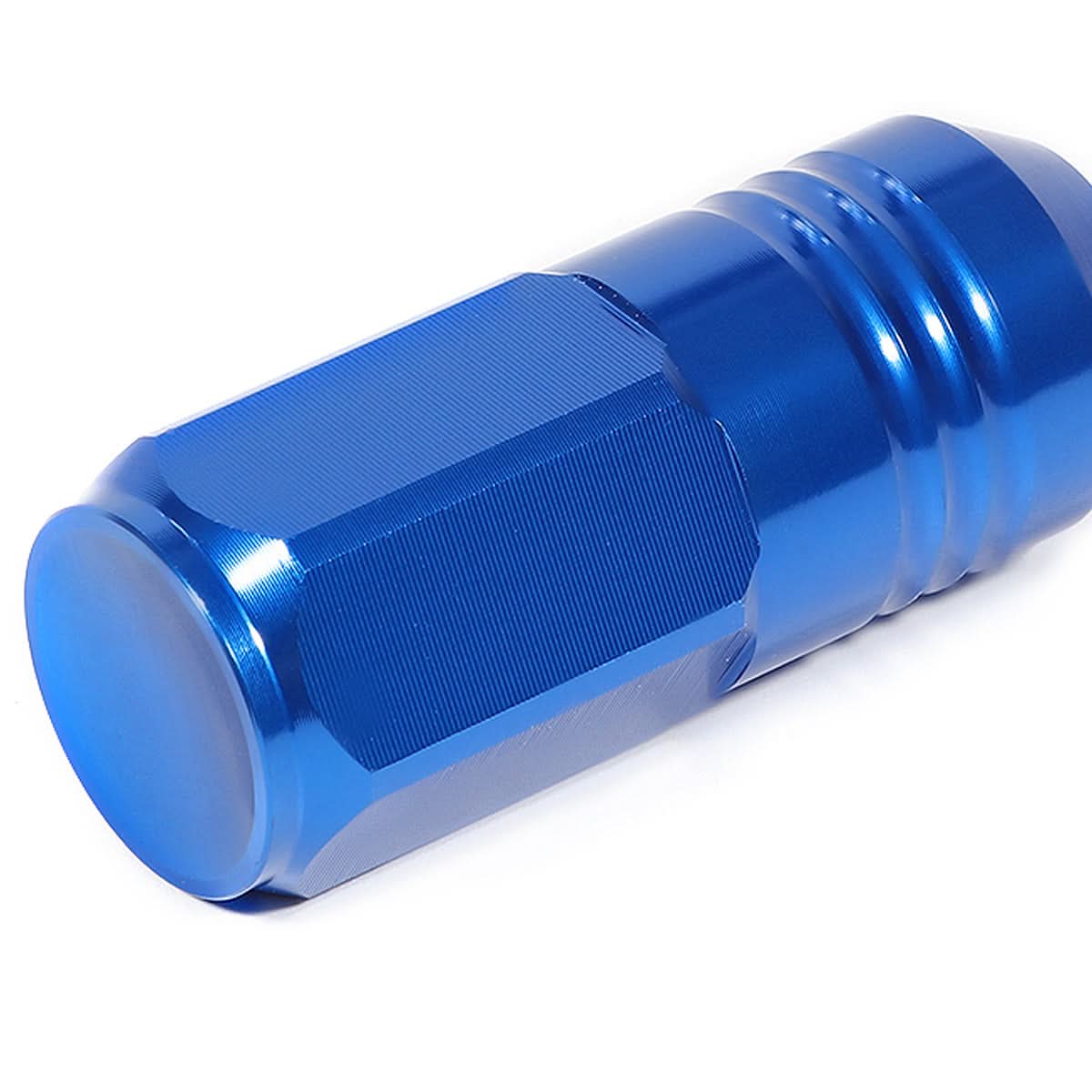 M12 x 1.5 Extended Grooved Shank Lug Nuts 20pc Set - Aluminum