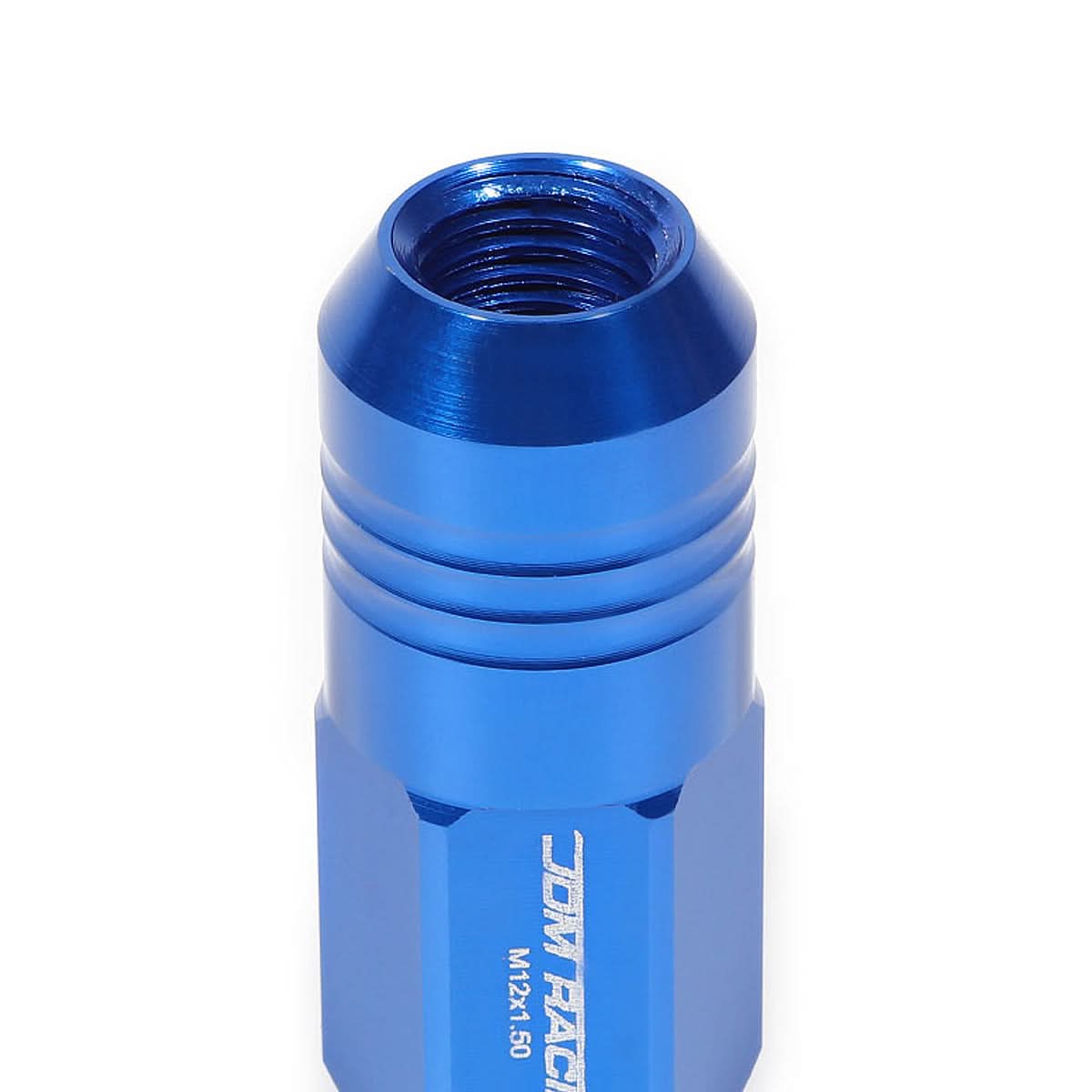 M12 x 1.5 Extended Grooved Shank Lug Nuts 20pc Set - Aluminum