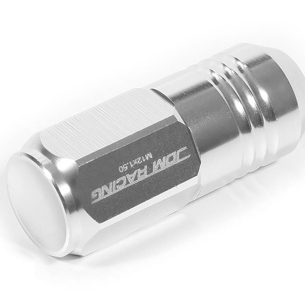 M12 x 1.5 Grooved Shank Extended Lug Nuts 20pc Set Aluminum