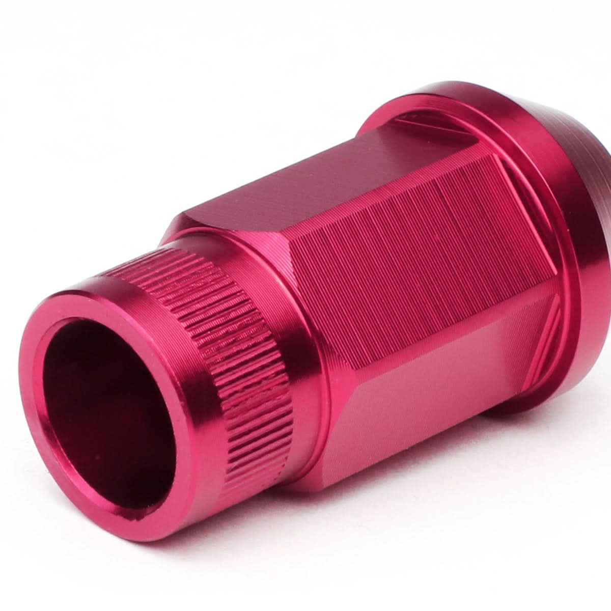M12x1.5 Aluminum Lug Nuts - 44mm Extended Acorn Style - Pink 20pc