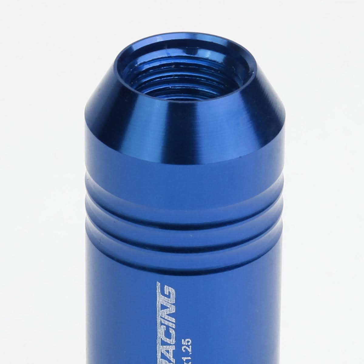 M12 x 1.25 Extended Lug Nuts 60mm Rib Shank 20pc Set Aluminum