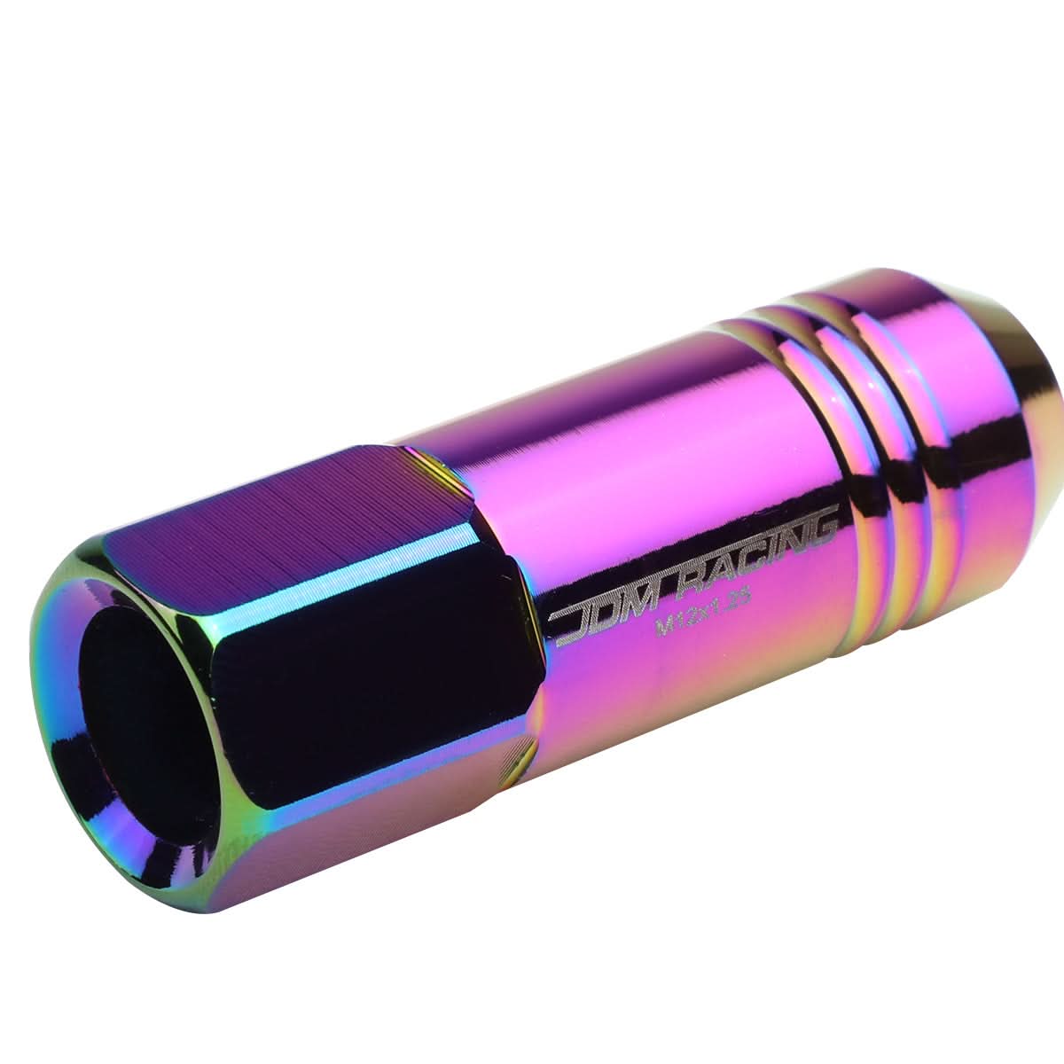 M12 x 1.25 Extended Aluminum Lug Nuts - Neochrome 20pc Kit