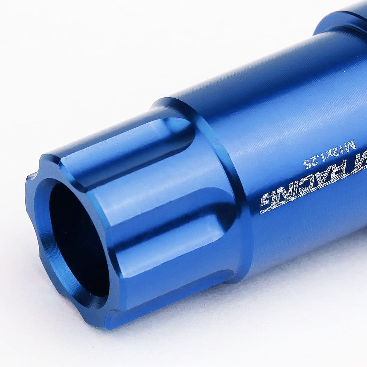 Aluminum Lug Nuts M12x1.25 L40 Style Extended Open End 20 Pack Blue