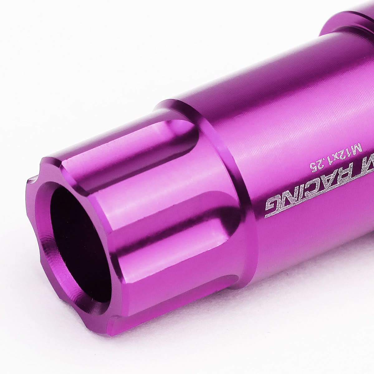 Purple Aluminum Lug Nuts M12x1.25 L40 Style Extended 20pc Set