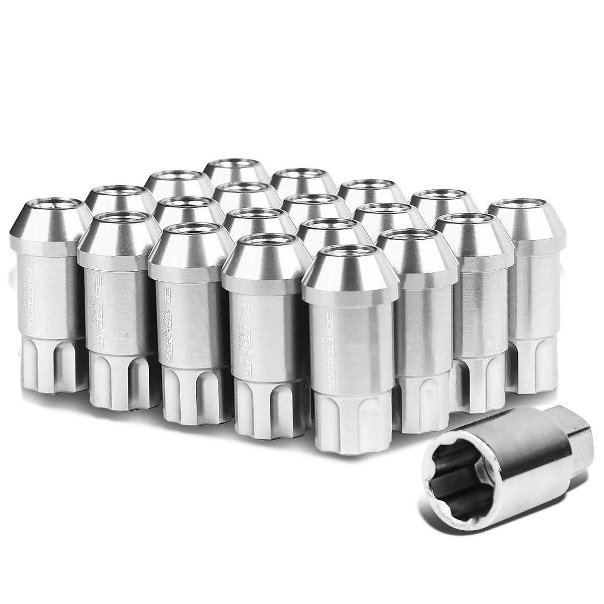 L40 Style Extended Aluminum Lug Nuts M12x1.25 20pc with Locks