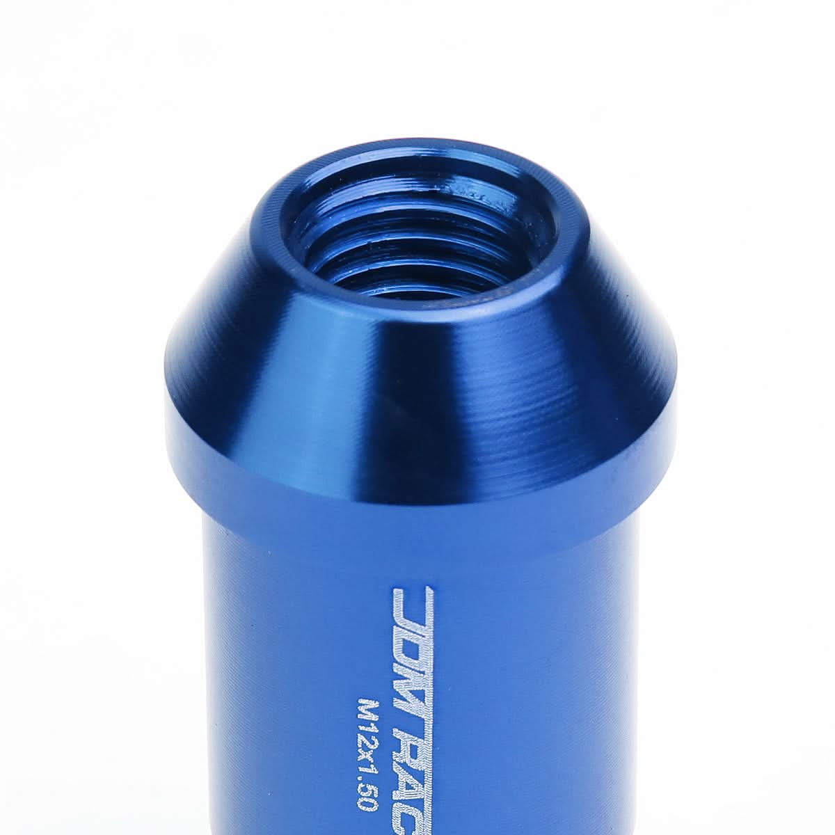 L40 Style Extended Open End Aluminum Lug Nuts M12x1.5 20pc Blue