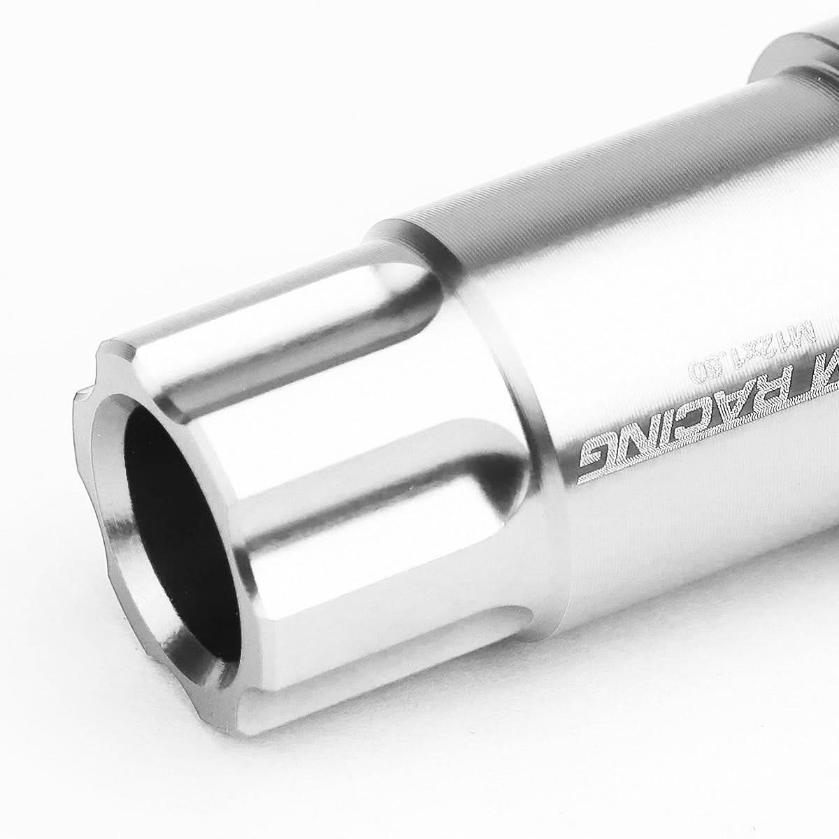 M12 x 1.5 Extended Open End Lug Nuts w/ Locks 20pc Set - Aluminum