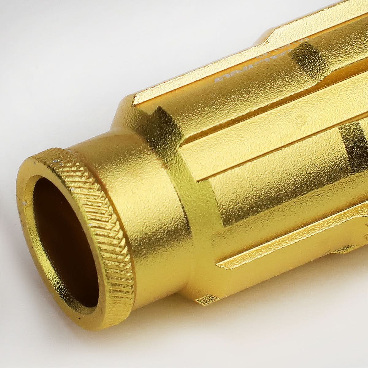 Aluminum Spline Lug Nuts M12 x 1.25 Extended Open End 20pc Gold