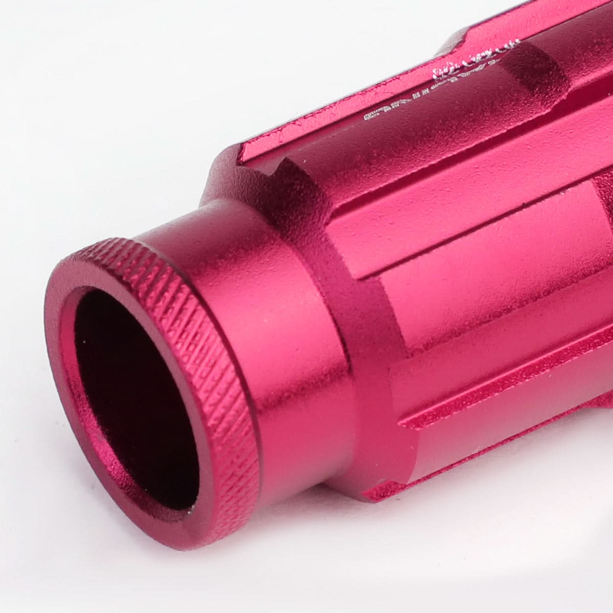 Aluminum Spline Lug Nuts M12 x 1.25 Extended Pink 20pc Set w/ Locks