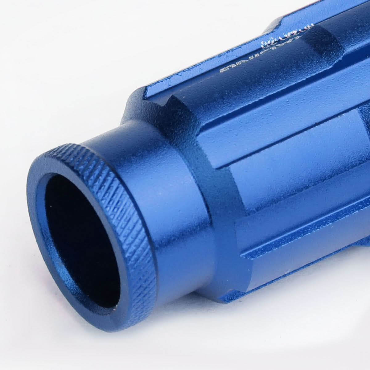 M12 x 1.5 Spline Lug Nuts Set with Locks - Blue Aluminum
