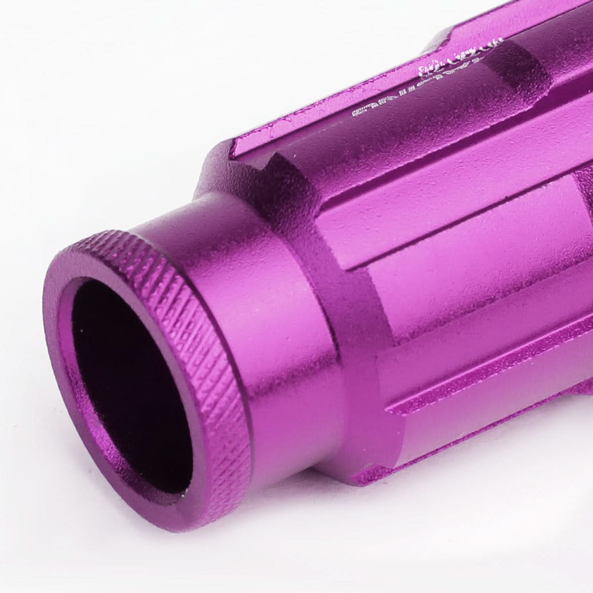 M12 x 1.5 Purple Spline Lug Nuts 50mm Extended Open End 20pc w/ Locks