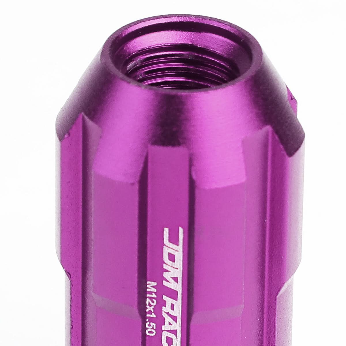 M12 x 1.5 Purple Spline Lug Nuts 50mm Extended Open End 20pc w/ Locks