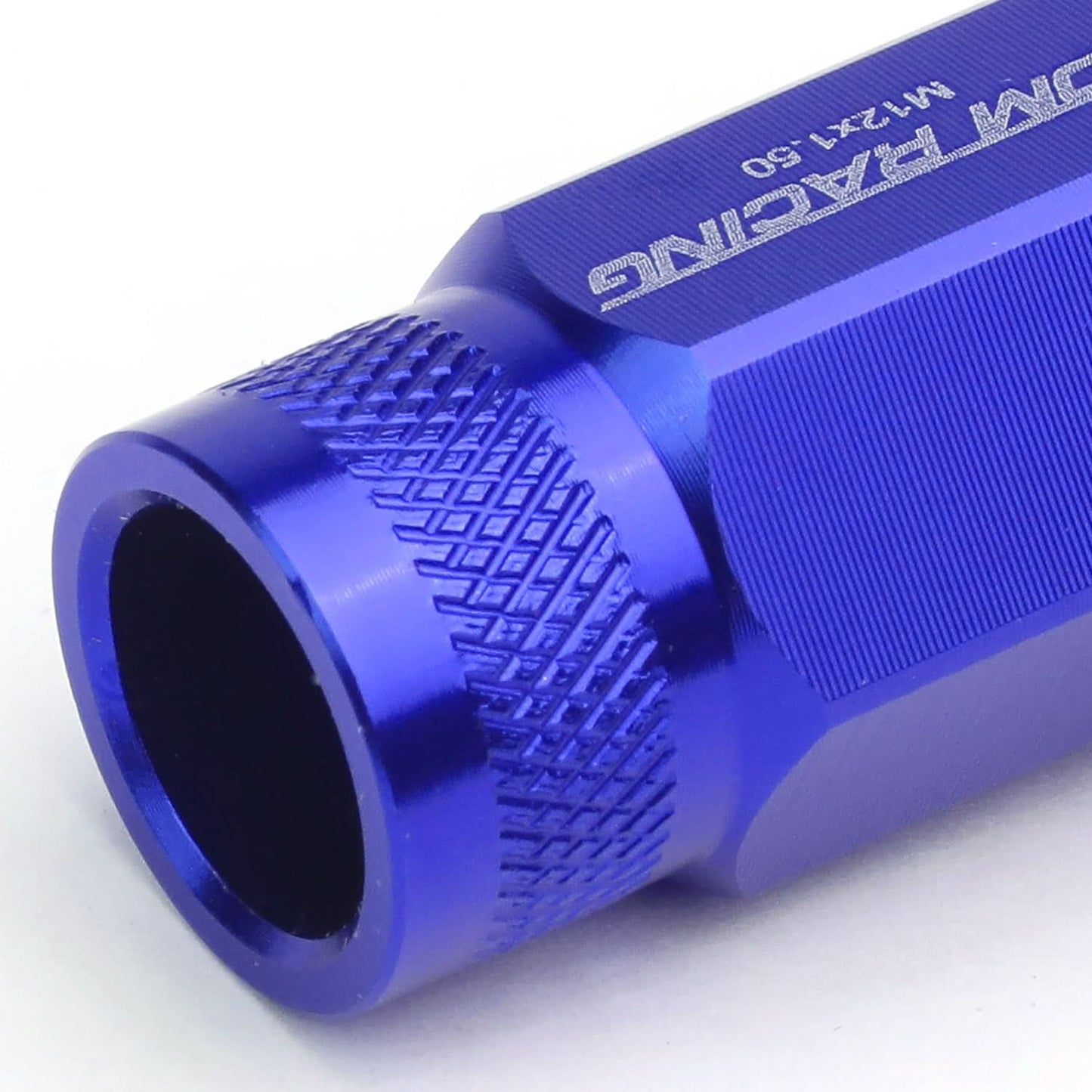 Aluminum Acorn Lug Nuts M12x1.5 Extended Open End Blue 20pc