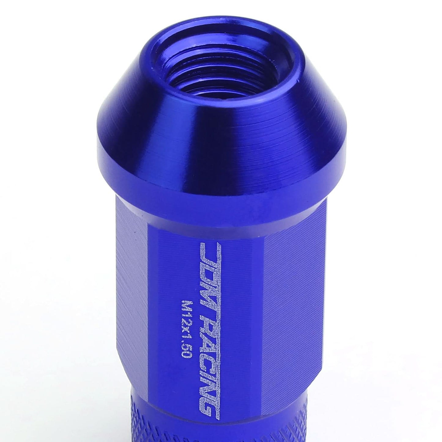 Aluminum Acorn Lug Nuts M12x1.5 Extended Open End Blue 20pc