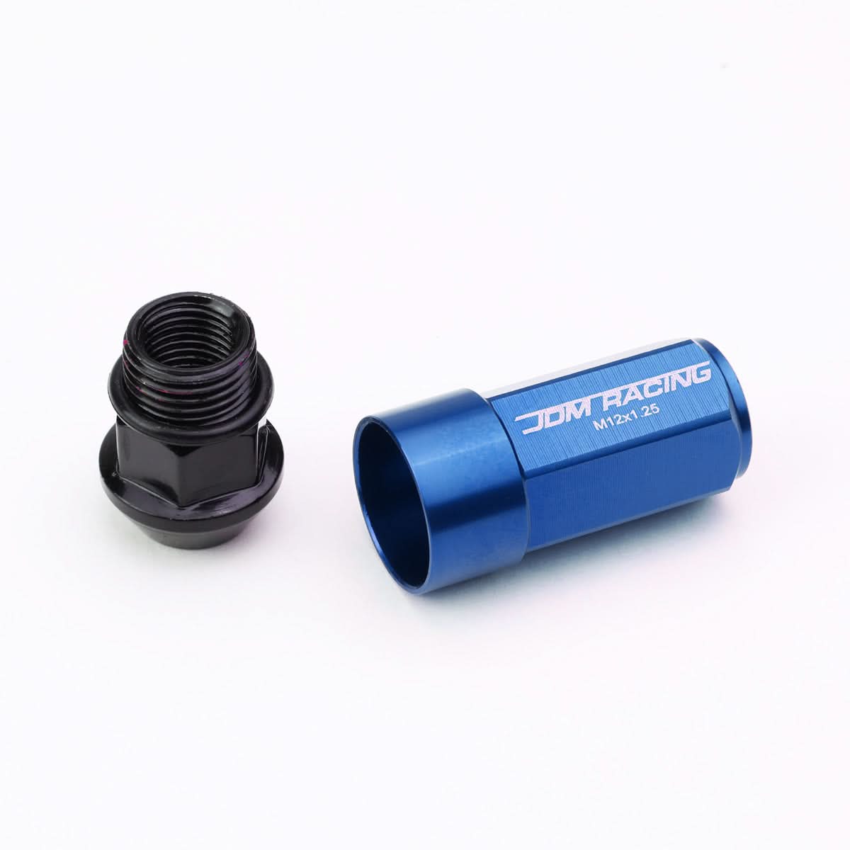 Universal Aluminum M12 x 1.25 Extended Lug Nuts 20pc Set Blue