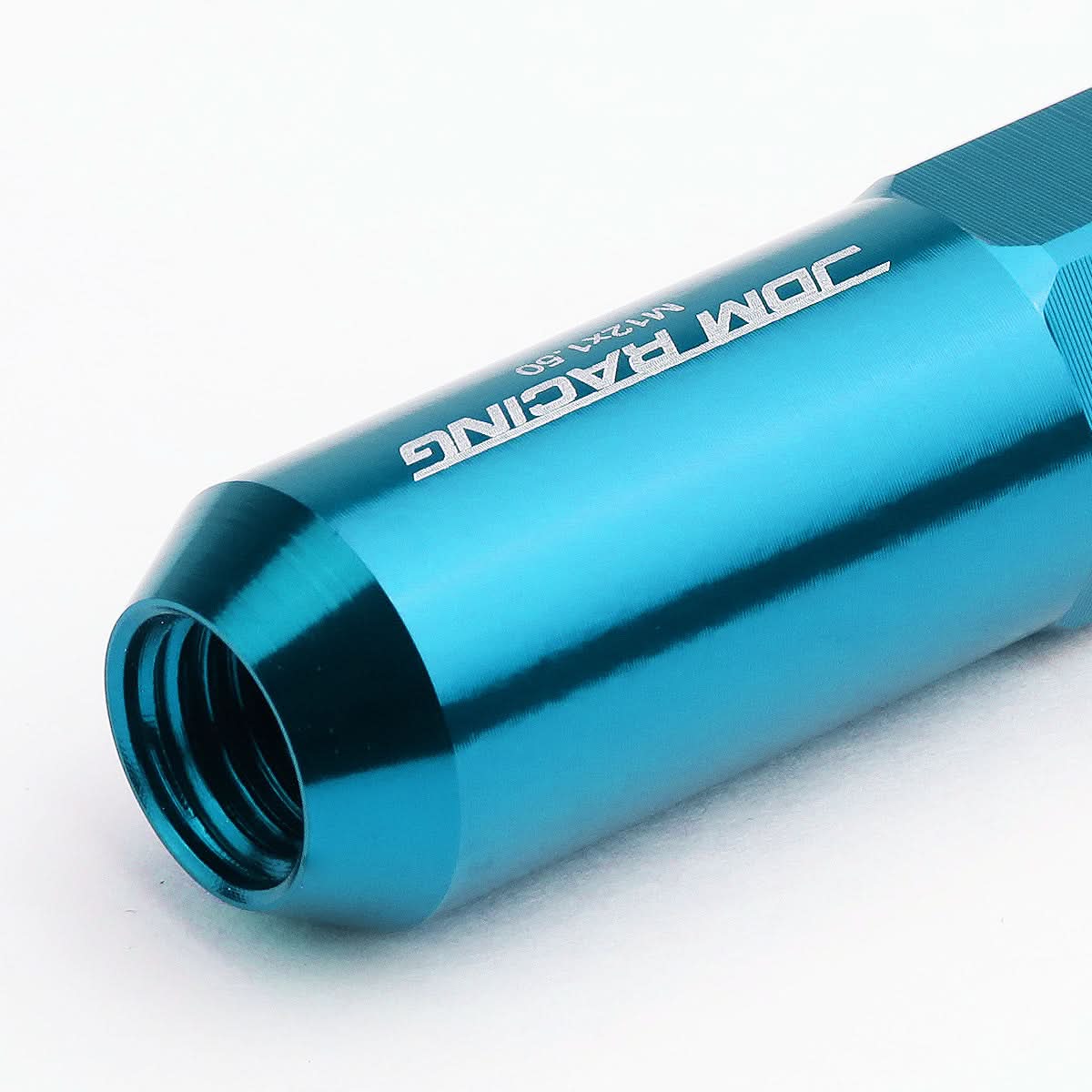 Universal Aluminum Lug Nuts M12x1.5 Extended Spike 20pc - Light Blue